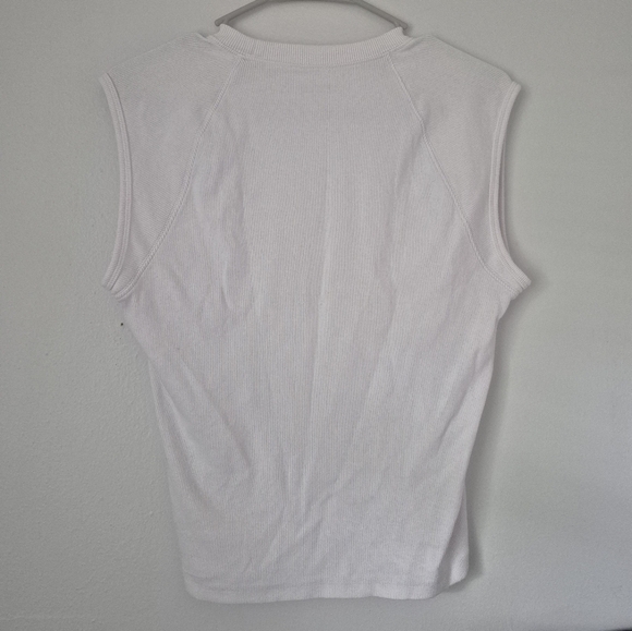 Abercrombie & Fitch Soft A&F Essentials White Fitted Tee - Picture 3 of 3